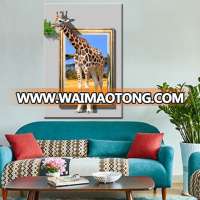 High quality wall art 3D Animal print photo canvas painting for decor